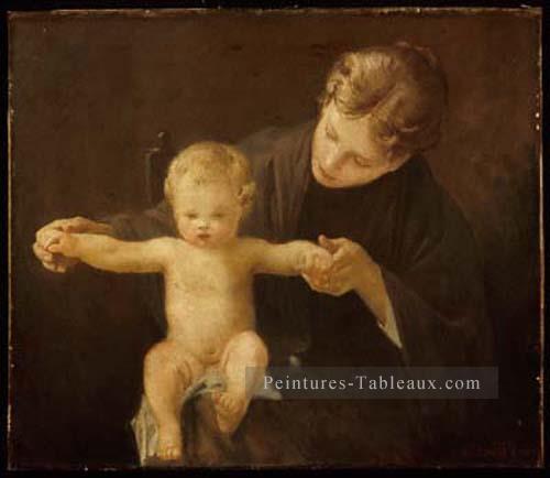Mère et enfant 1888 académique peintre Paul Peel Peintures à l'huile
